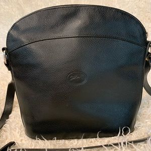 LONGCHAMP • vintage pebbled leather bag